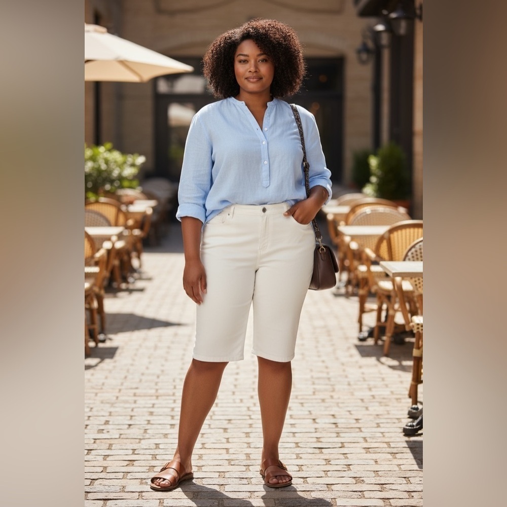 Westport White Bermuda Shorts - Picture 10 of 10